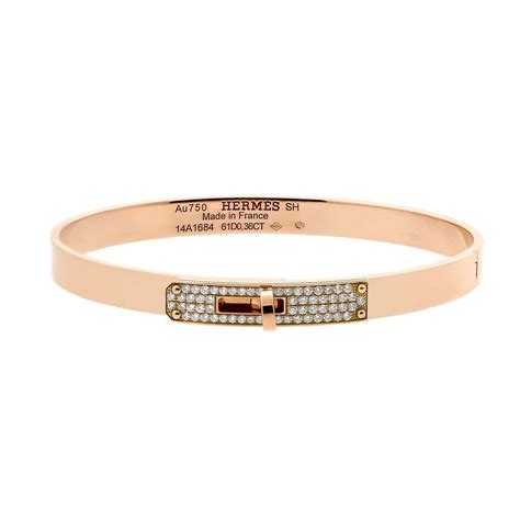 hermes bracelet rose gold|hermes gold bracelet with diamonds.